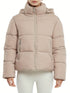 Damen-Pufferjacke mit abnehmbarer Kapuze - Wintertaugliche winddichte Jacke